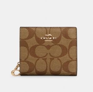 Coach Outlet Wallet Signature Canvas.